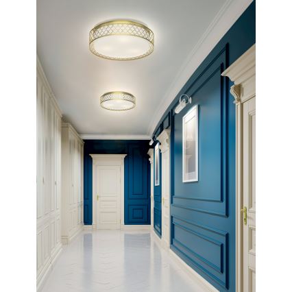 Open Design OR81015 - Stropné svietidlo CAVALLI 3xE27/15W/230V, priemer 52 cm, mosadz