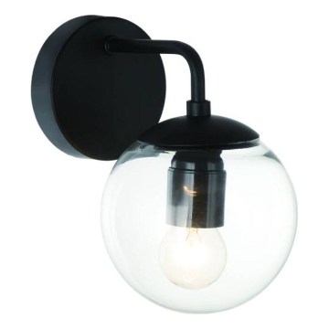 Open Design OR81404 - Nástenné svietidlo BAO 1xE27/8W/230V čierne/priehľadné