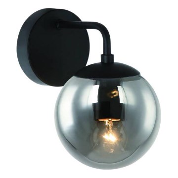 Open Design OR81411 - Nástenné svietidlo BAO 1xE27/8W/230V čierna/dymovo sivá