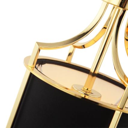 Open Design OR84108 - Luster na reťazi LUNGA 1xE27/15W/230V zlatý/čierny