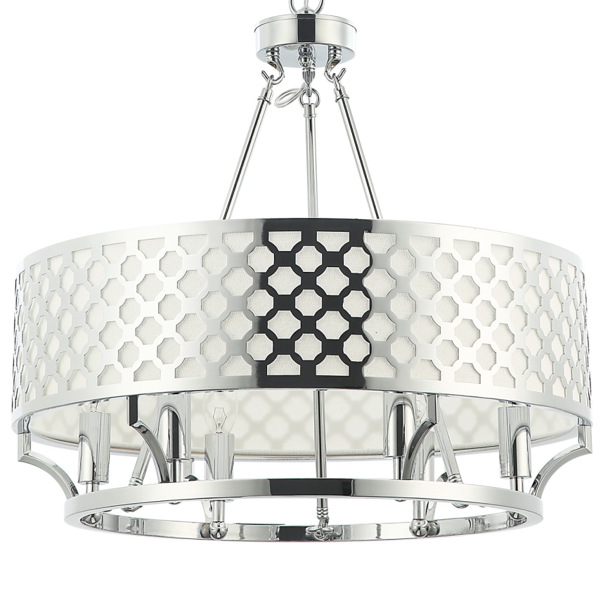 Open Design OR84375 - Luster na reťazi VERNO 6xE14/12W/230V lesklý chróm