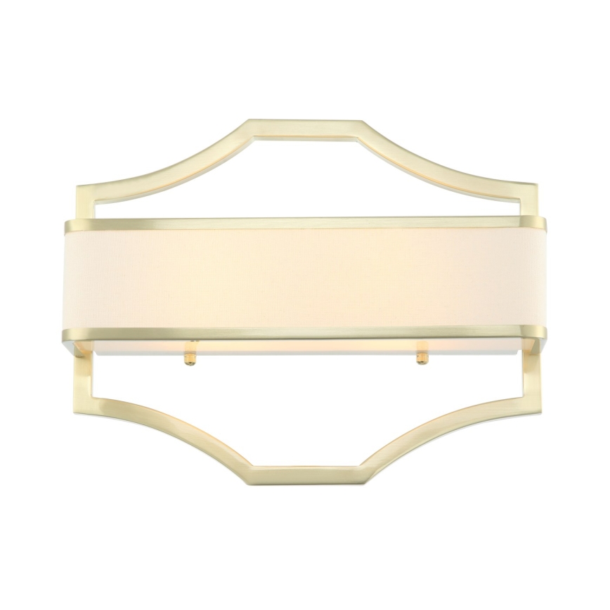 Open Design OR84511 - Nástenné svietidlo GERDO 2xE14/12W/230V mosadz/biela