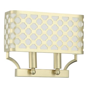 Open Design OR84603 - Nástenné svietidlo VERNO 2xE14/12W/230V mosadz