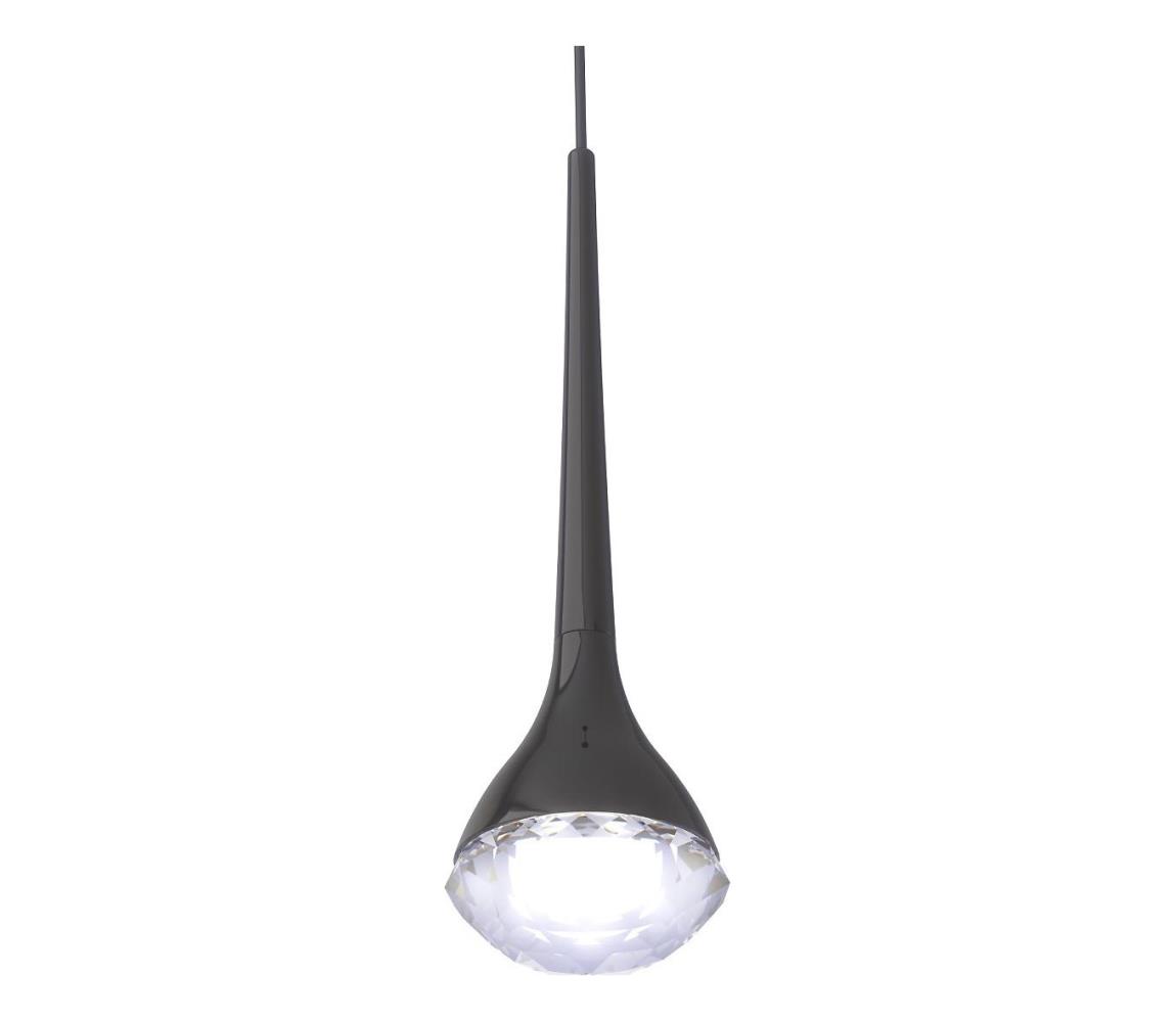 Open Design OR84795 - LED luster na lanku CRIMA LED/7W/230V čierna OR84795