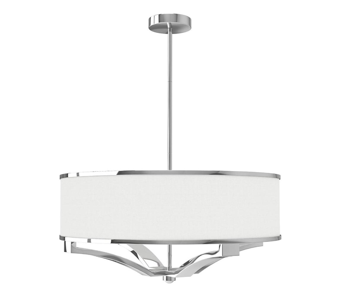 Open Design OR84801 - Luster na tyči GERDO 4xE27/12W/230V lesklý chróm/biela OR84801