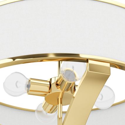 Open Design OR84825 - Stropné svietidlo na tyči GERDO 4xE27/12W/230V zlatý/biely