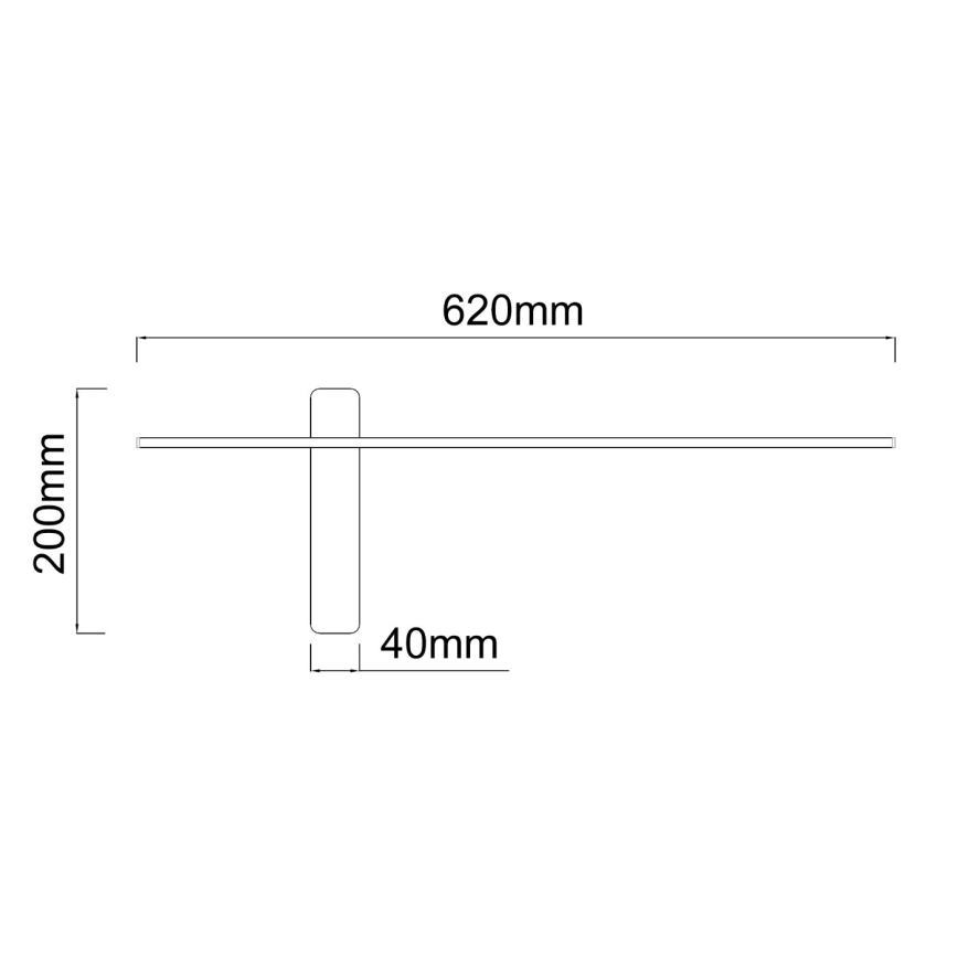 Open Design OR85082 - LED nástenné svietidlo BENE LED/7W/230V 62 cm zlaté