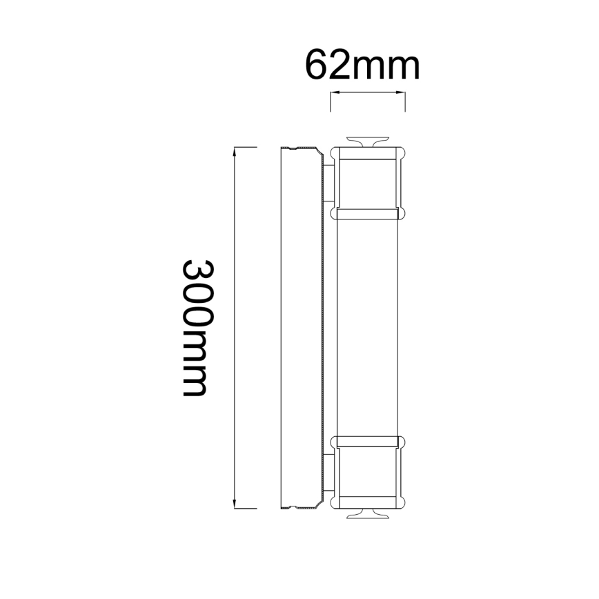 Open Design OR85242 - LED kúpeľňové zrkadlové osvetlenie OMI LED/7W/230V 30 cm IP44 lesklý chróm