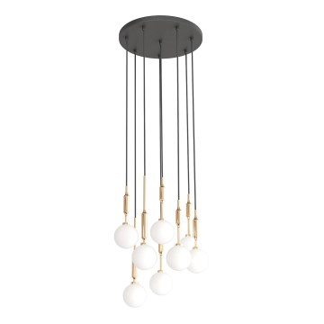 Open Design OR85334 - Luster na lanku ERO 8xG9/8W/230V zlatý