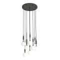 Open Design OR85341 - Luster na lankách ERO 8xG9/8W/230V čierna