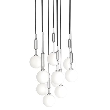 Open Design OR85358 - Závesný luster ERO na lanku 10xG9/8W/230V lesklý chróm