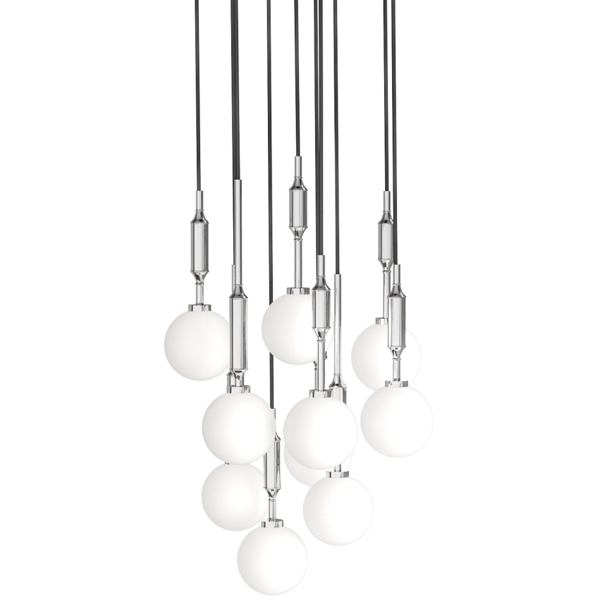 Open Design OR85358 - Závesný luster ERO na lanku 10xG9/8W/230V lesklý chróm