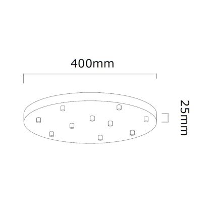 Open Design OR85358 - Závesný luster ERO na lanku 10xG9/8W/230V lesklý chróm