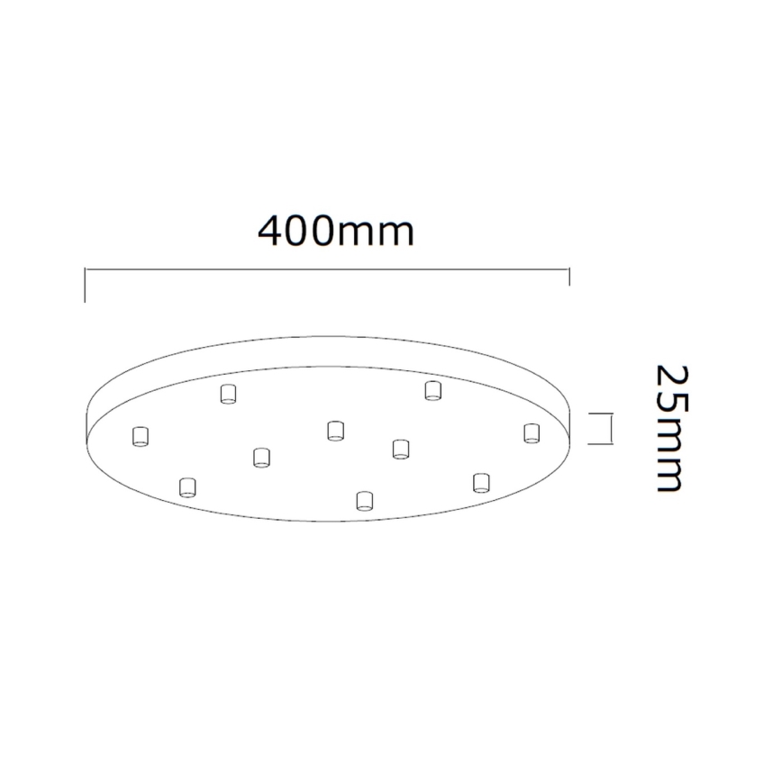 Open Design OR85358 - Závesný luster ERO na lanku 10xG9/8W/230V lesklý chróm