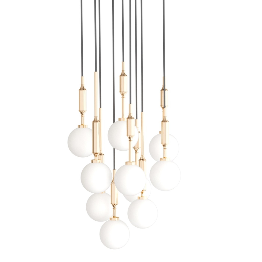 Open Design OR85365 - Luster na lanku ERO 10xG9/8W/230V zlatá