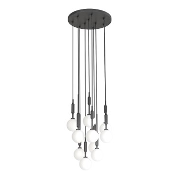 Open Design OR85372 - Závesný luster na lanku ERO 10xG9/8W/230V čierny