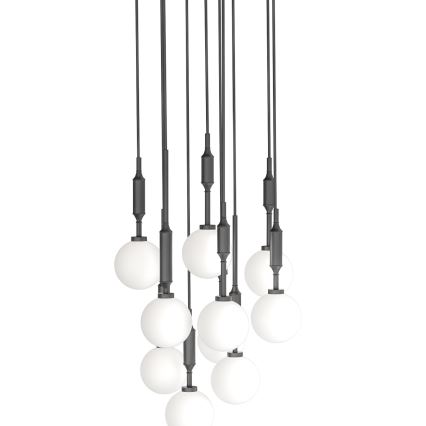 Open Design OR85372 - Závesný luster na lanku ERO 10xG9/8W/230V čierny