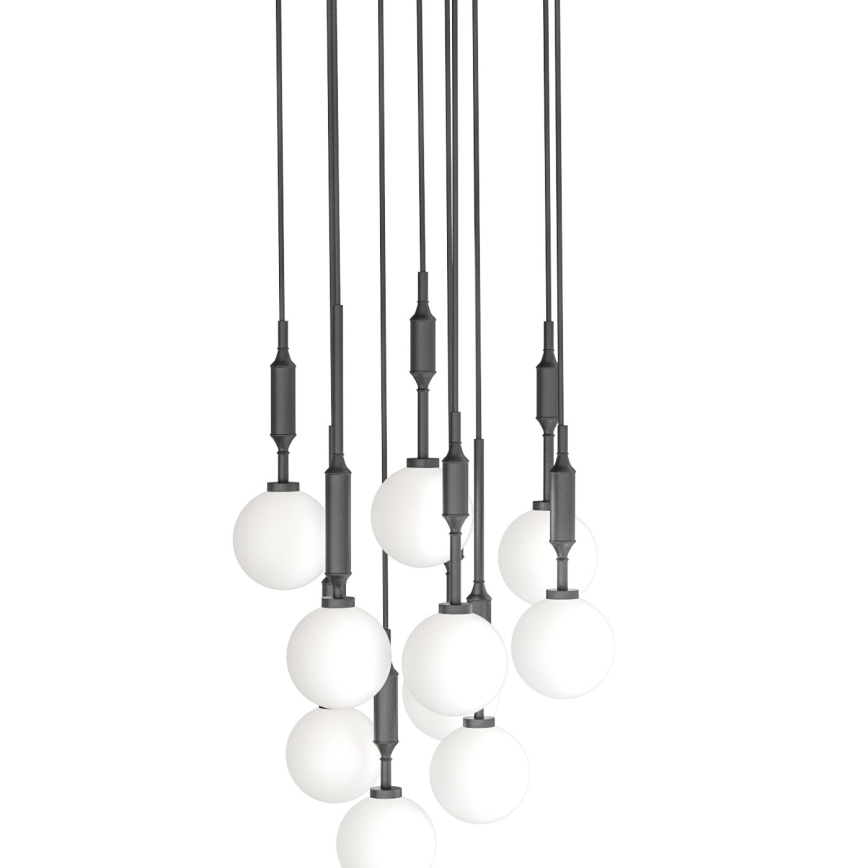 Open Design OR85372 - Závesný luster na lanku ERO 10xG9/8W/230V čierny