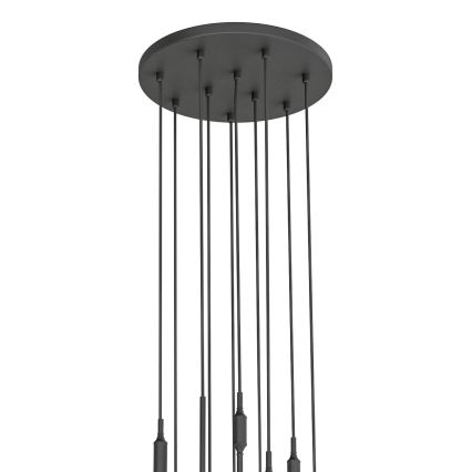 Open Design OR85372 - Závesný luster na lanku ERO 10xG9/8W/230V čierny