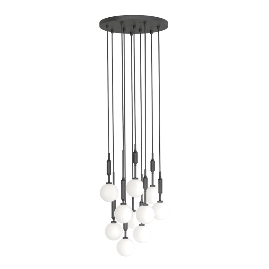 Open Design OR85372 - Závesný luster na lanku ERO 10xG9/8W/230V čierny