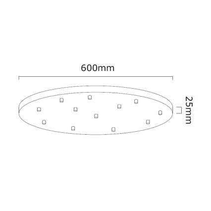 Open Design OR85389 - Luster na lanku ERO 12xG9/8W/230V lesklý chróm