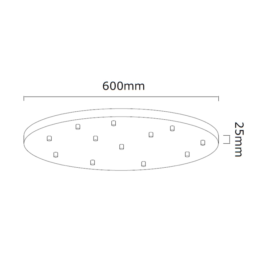 Open Design OR85389 - Luster na lanku ERO 12xG9/8W/230V lesklý chróm