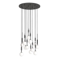 Open Design OR85402 - Závesný luster na lanku ERO 12xG9/8W/230V čierny