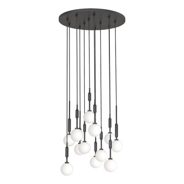 Open Design OR85402 - Závesný luster na lanku ERO 12xG9/8W/230V čierny