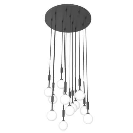 Open Design OR85402 - Závesný luster na lanku ERO 12xG9/8W/230V čierny