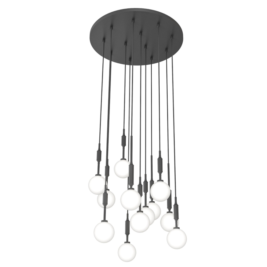 Open Design OR85402 - Závesný luster na lanku ERO 12xG9/8W/230V čierny