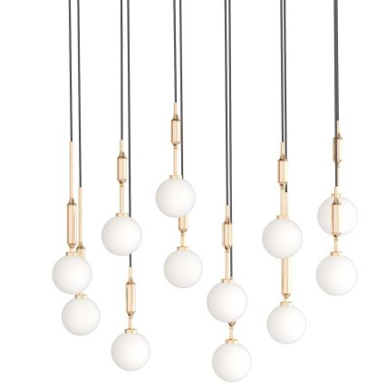 Open Design OR85457 - Závesný luster ERO 12xG9/8W/230V zlatý