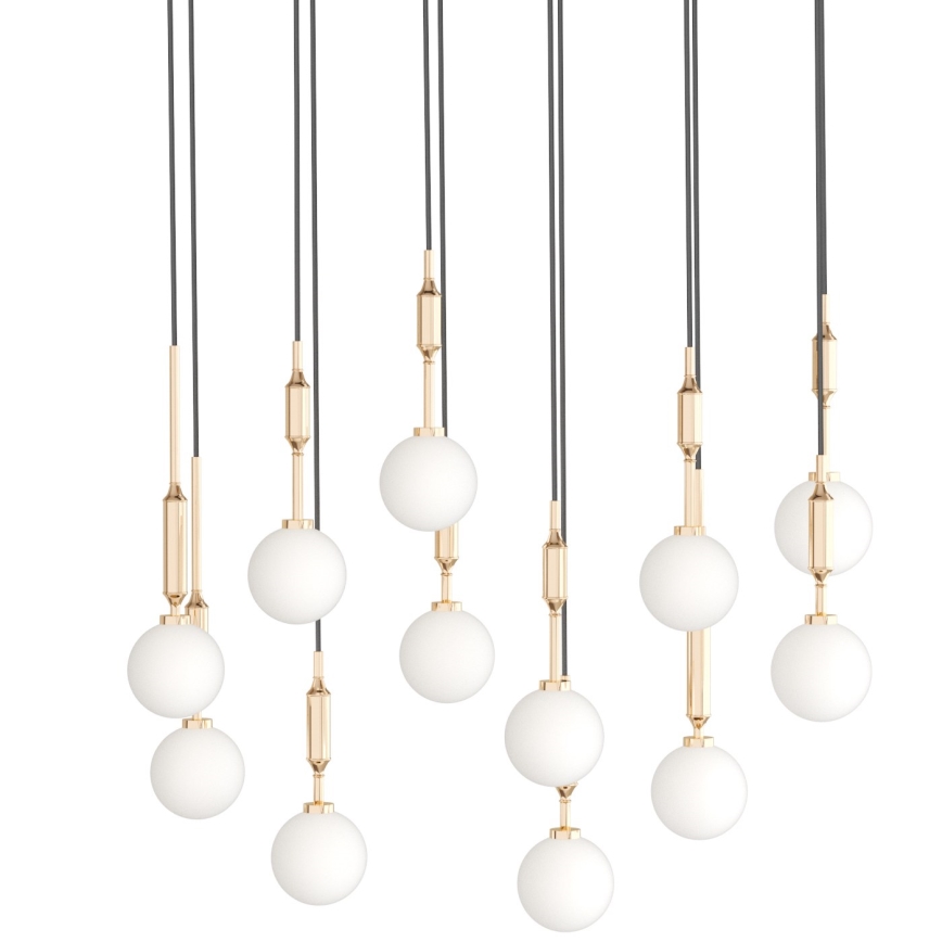 Open Design OR85457 - Závesný luster ERO 12xG9/8W/230V zlatý