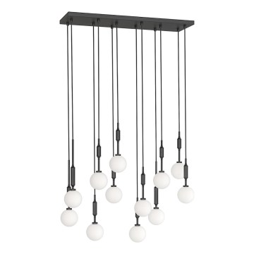 Open Design OR85464 - Luster na lanku ERO 12xG9/8W/230V čierna