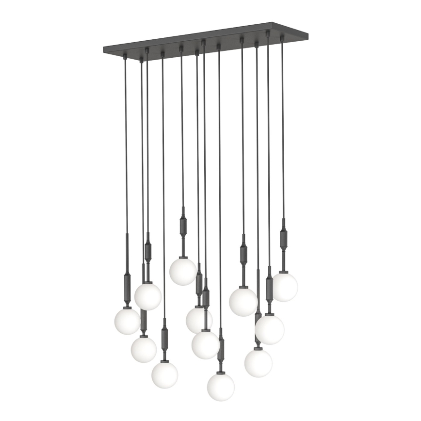 Open Design OR85464 - Luster na lanku ERO 12xG9/8W/230V čierna