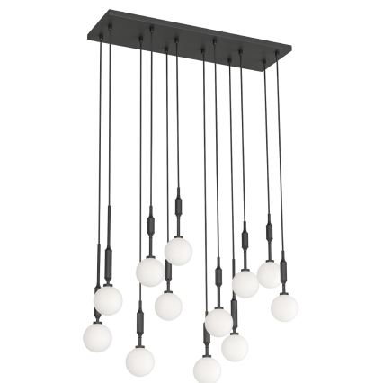 Open Design OR85464 - Luster na lanku ERO 12xG9/8W/230V čierna