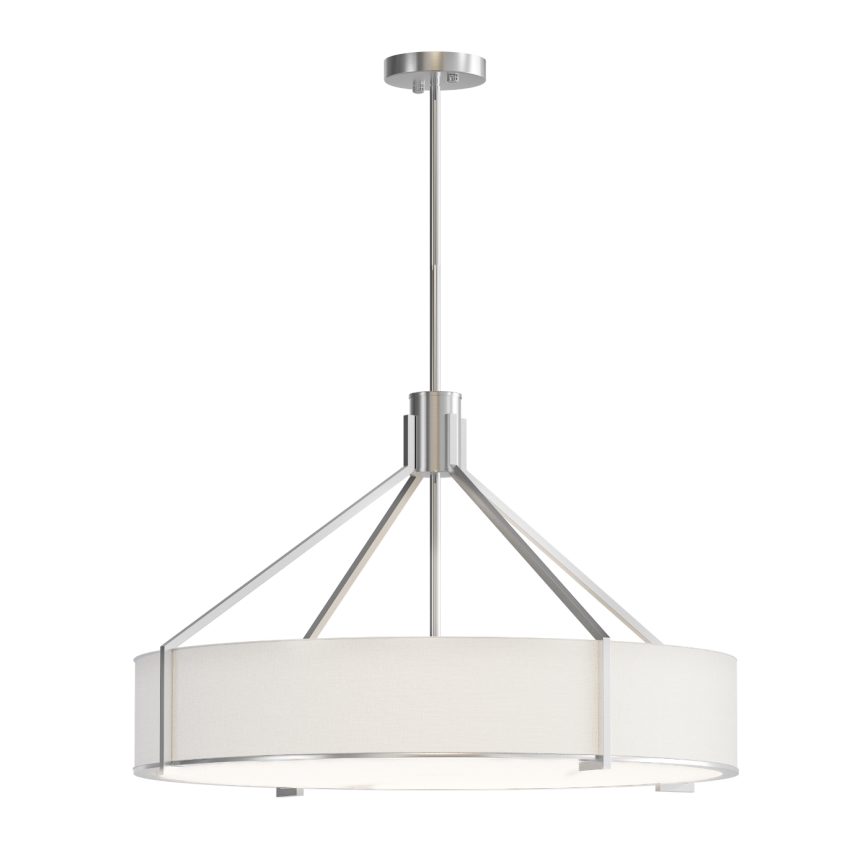 Open Design OR85655 - Luster na tyči DORETTO 6×E27/15W/230V priemer 70 cm matný chróm/biela
