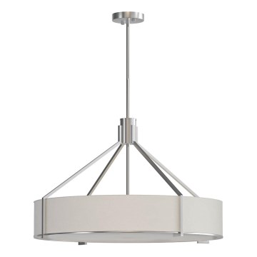 Open Design OR85655 - Luster na tyči DORETTO 6×E27/15W/230V priemer 70 cm matný chróm/biela