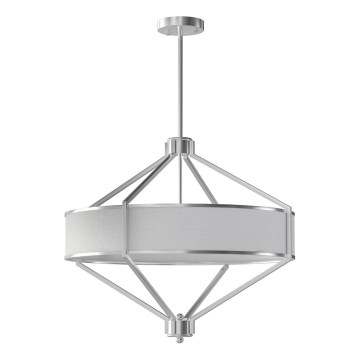 Open Design OR85822 - Luster na tyči ZUNDO 4xE27/15W/230V matný chróm/biela