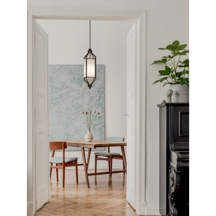 Open Design OR85877 - Stropné svietidlo na tyči ZUNDO 1xE27/15W/230V hnedá/béžová