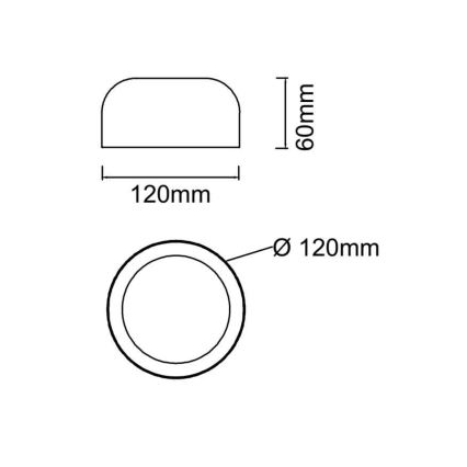 Open Design OR85907 - LED Stropné svietidlo CEDRONE LED/8W/230V 3000/4500/6500K pr. 12 cm béžová