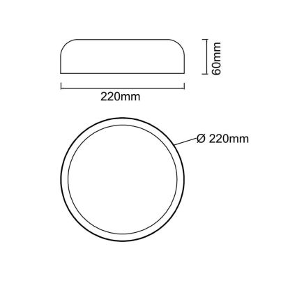 Open Design OR85938 - LED stropné svietidlo CEDRONE LED/14W/230V 3000/4500/6500K priemer 22 cm béžové