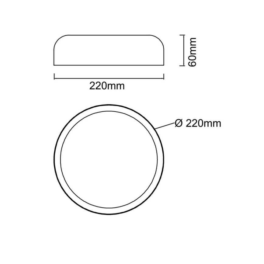 Open Design OR85938 - LED stropné svietidlo CEDRONE LED/14W/230V 3000/4500/6500K priemer 22 cm béžové