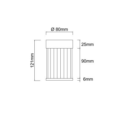 Open Design OR86096 - Bodové svietidlo FIATTO 1xG9/8W/230V mosadz
