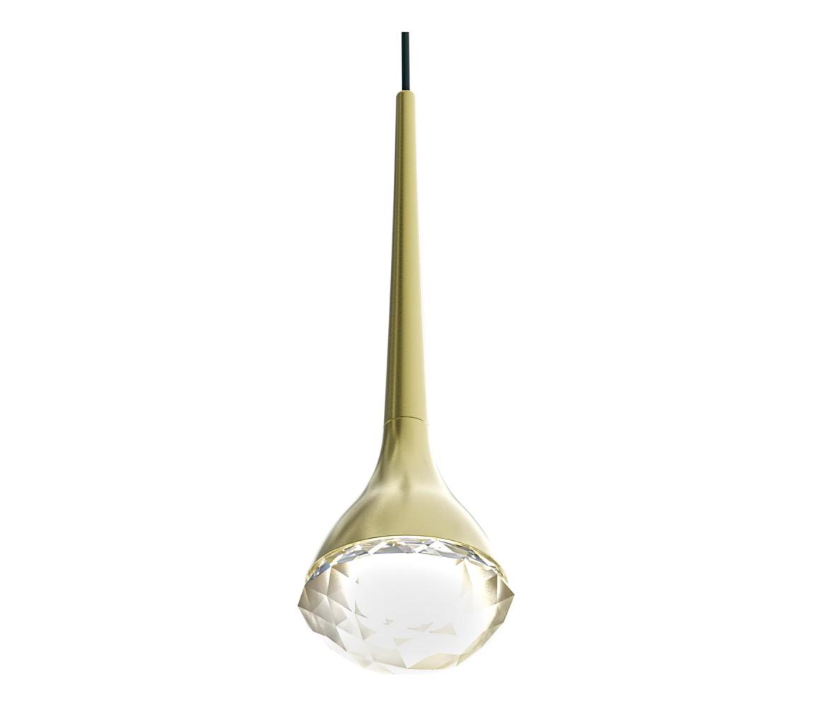 Open Design OR86171 - LED luster na lanku CRIMA LED/7W/230V mosadz OR86171