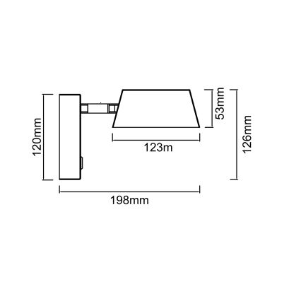 Open Design OR86539 - LED nástenné svietidlo TIMO LED/6W/230V 3000/4500/6500K mosadz