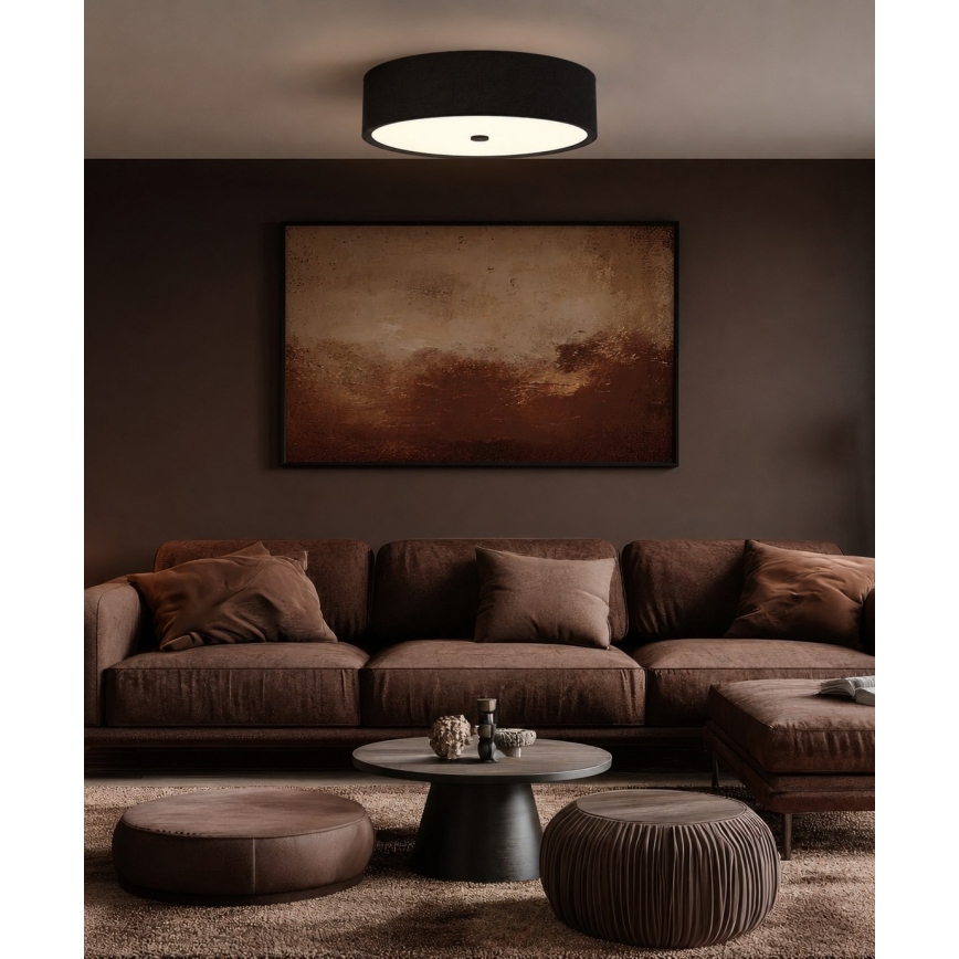 Open Design OR86584 - Stropné svietidlo ZALINDRO 4xE27/15W/230V, priemer 54,5 cm, čierne
