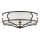 Open Design OR86607 - Stropné svietidlo STESSO 4xE27/12W/230V priemer 65 cm hnedé