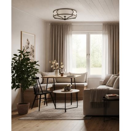 Open Design OR86607 - Stropné svietidlo STESSO 4xE27/12W/230V priemer 65 cm hnedé