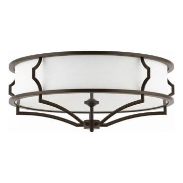 Open Design OR86614 - Stropné svietidlo STESSO 6xE27/12W/230V, priemer 85 cm, hnedé