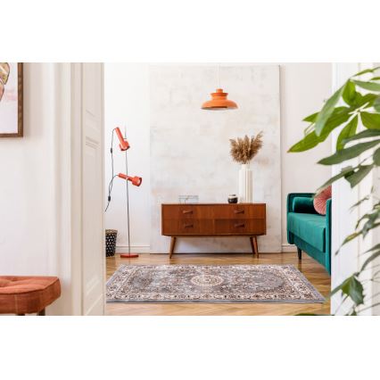 Orientálny koberec DUBAI 80x150 cm 2300 g/m2 sivý